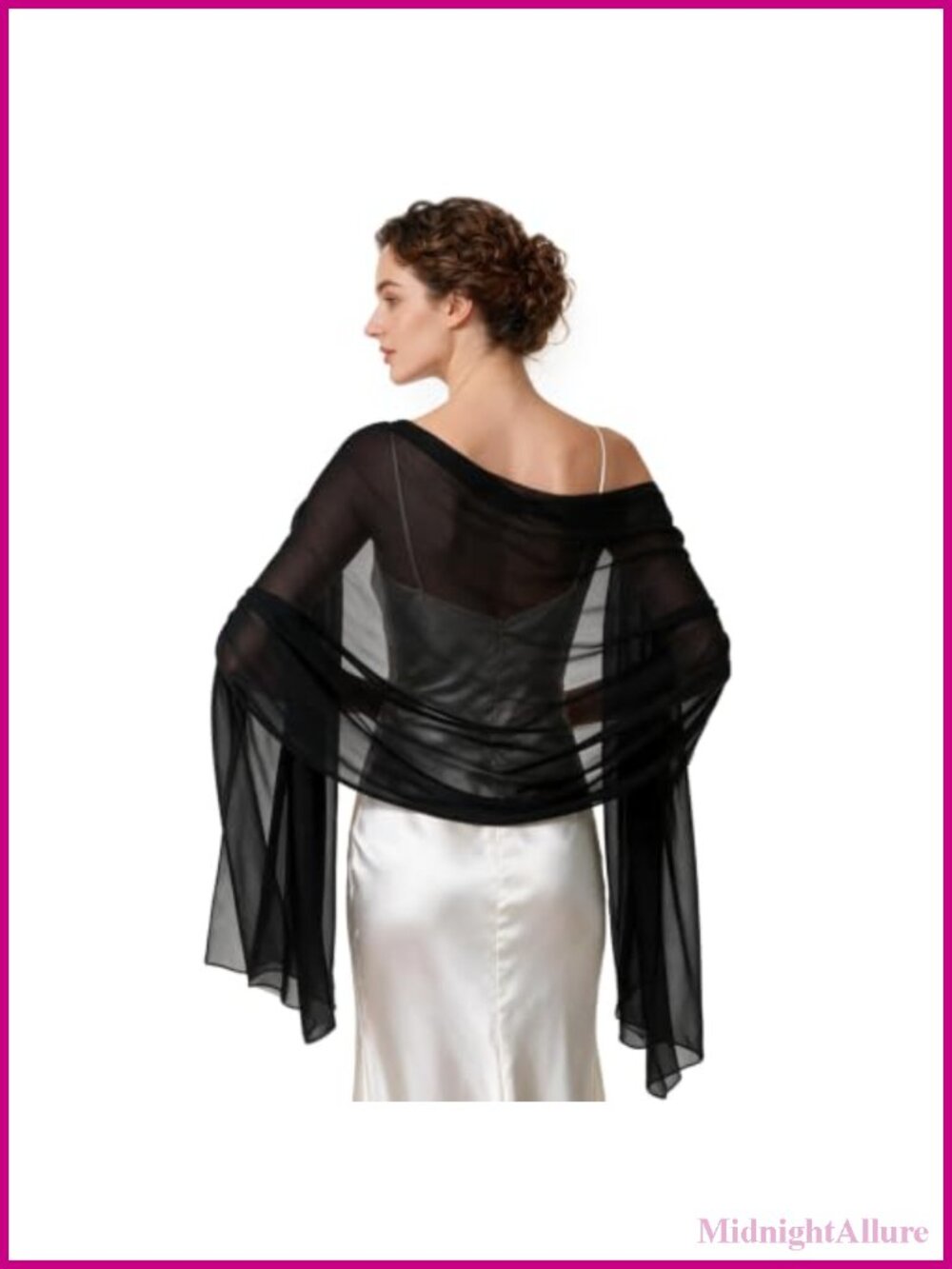 Chiffon Shawl Wrap for Evening Dresses Wedding Formal Scarf